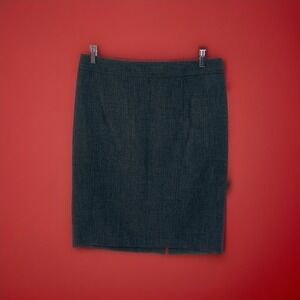 Loft Dark Grey straight knit stretch skirt,womens 10 Business Professional Work